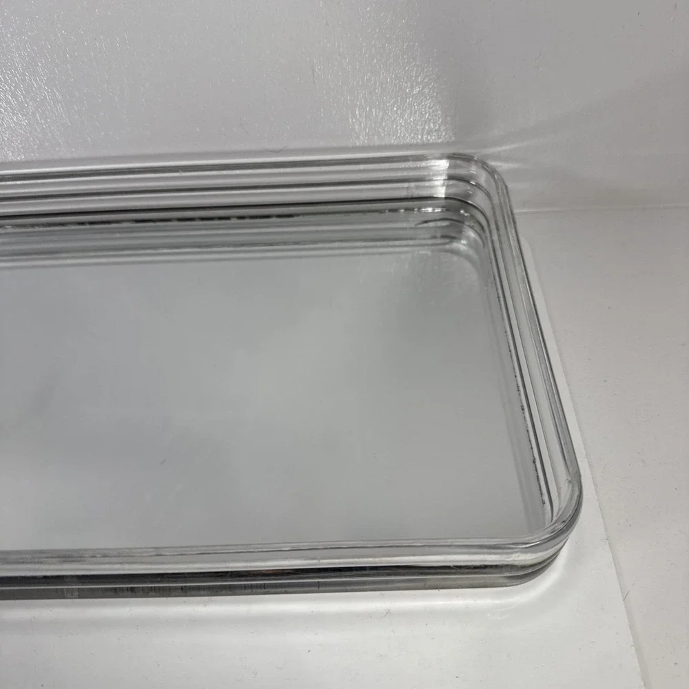 Sally Designs Style Lucite Acrylic Glass Mirror Make-Up Vanity Tray Vintage.